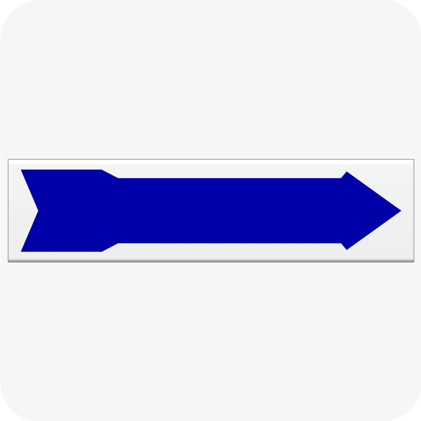 Solid Arrow 6 x 24 Corrugated Rider - Blue