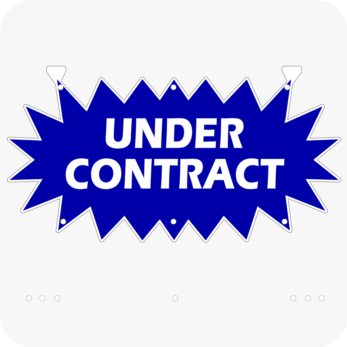 Under Contract 12 x 24 Corrugated Star Rider - Blue