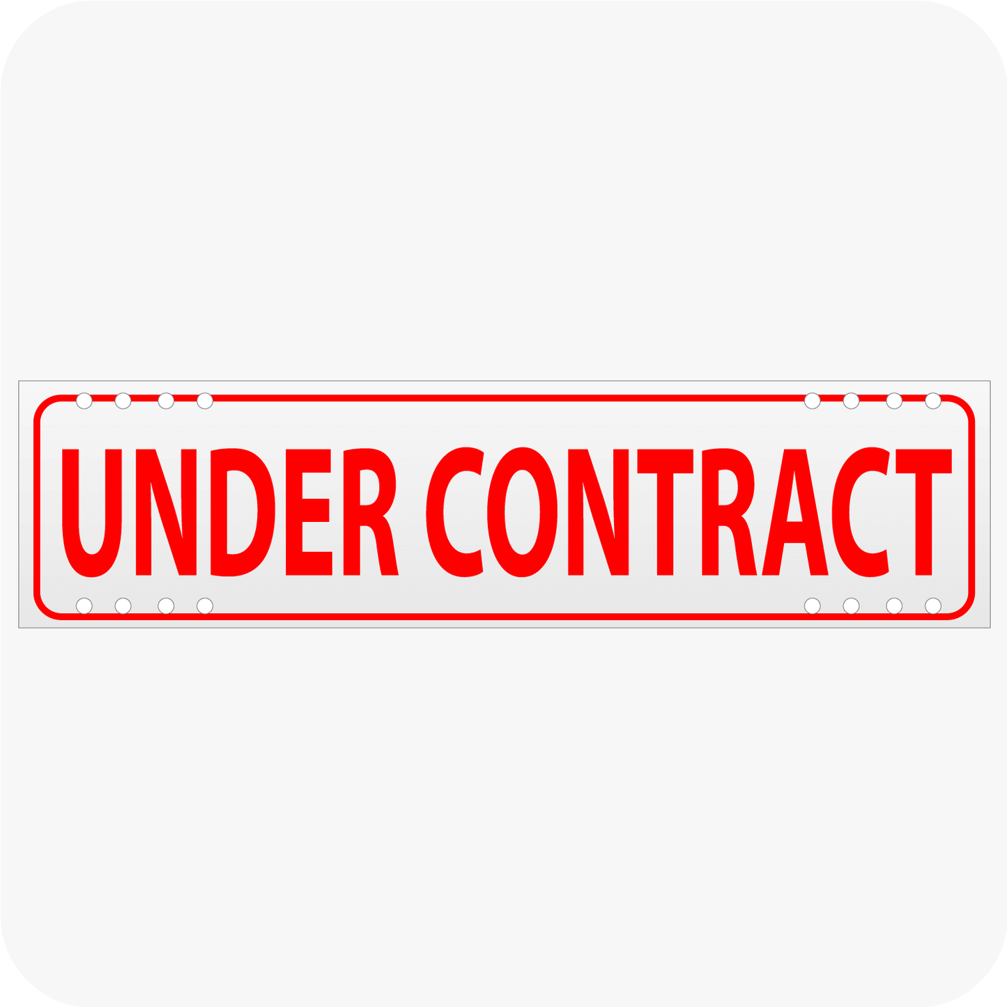 Under Contract 6 x 24 Corrugated Rider - Red