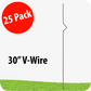 V-Wire 30" - 9 gauge wire extensions - 25 pack