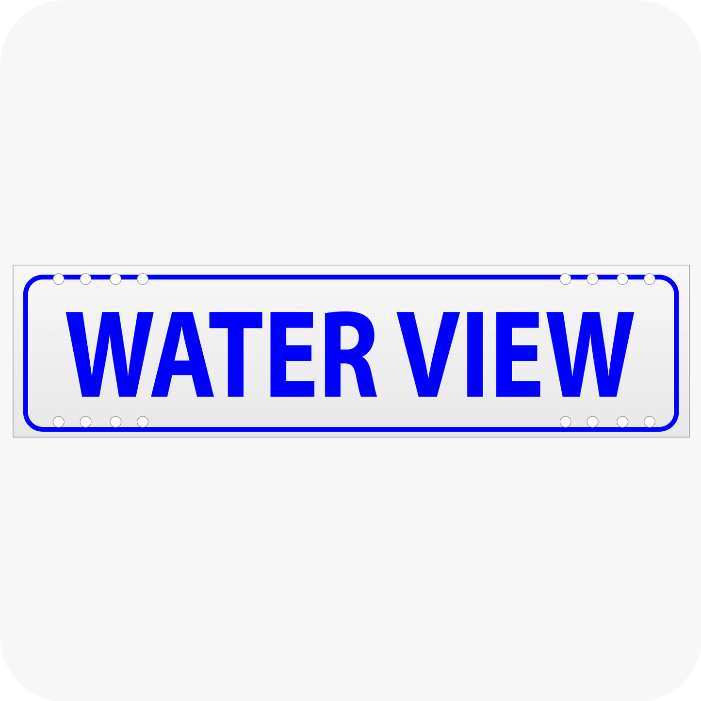 Water View 6 x 24 Corrugated Rider - Blue