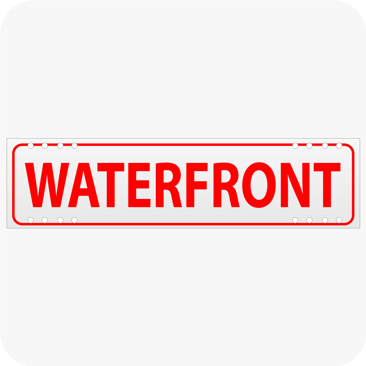 Waterfront 6 x 24 Corrugated Rider - Red