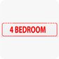 4 Bedroom 6 x 24 Corrugated Rider - Red
