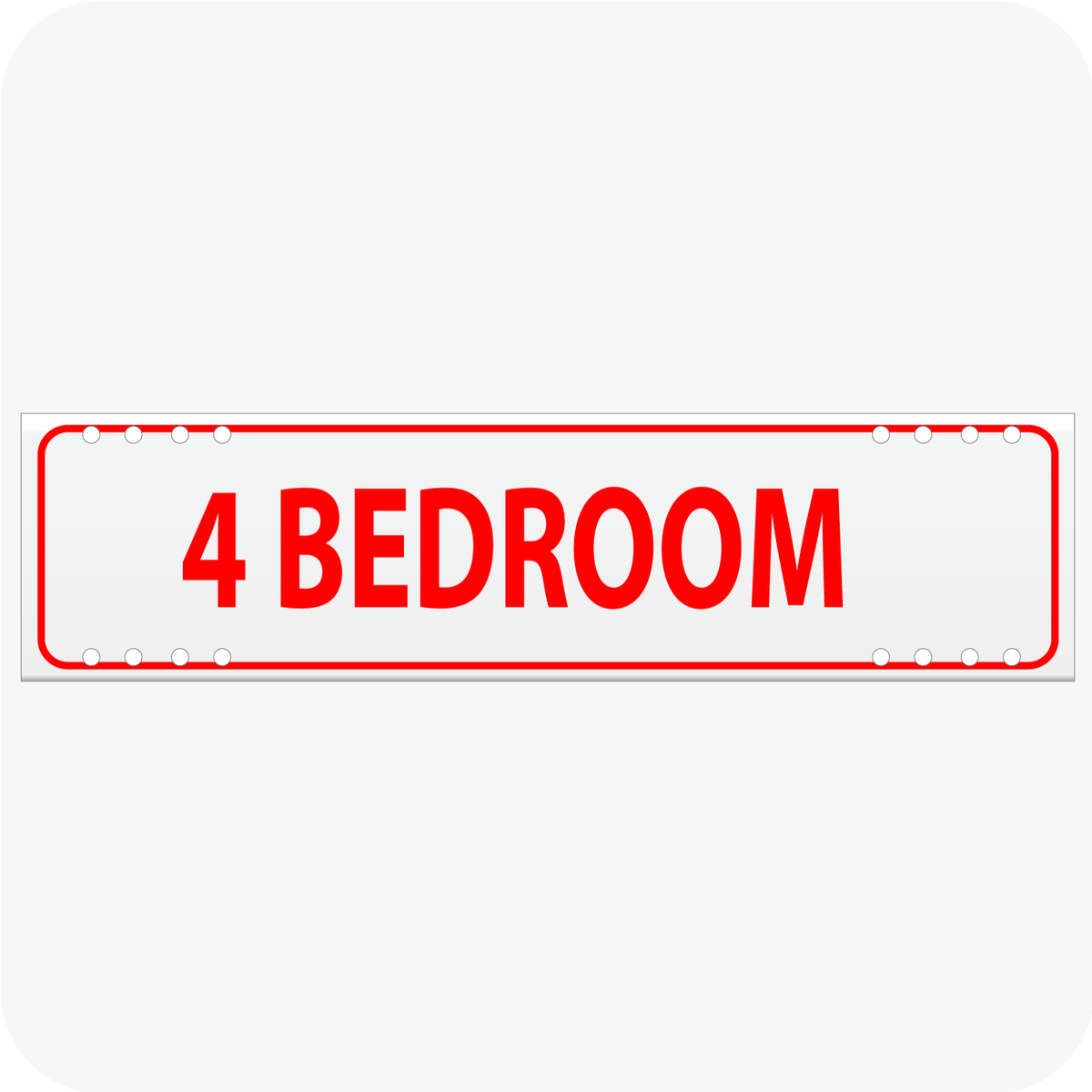 4 Bedroom 6 x 24 Corrugated Rider - Red