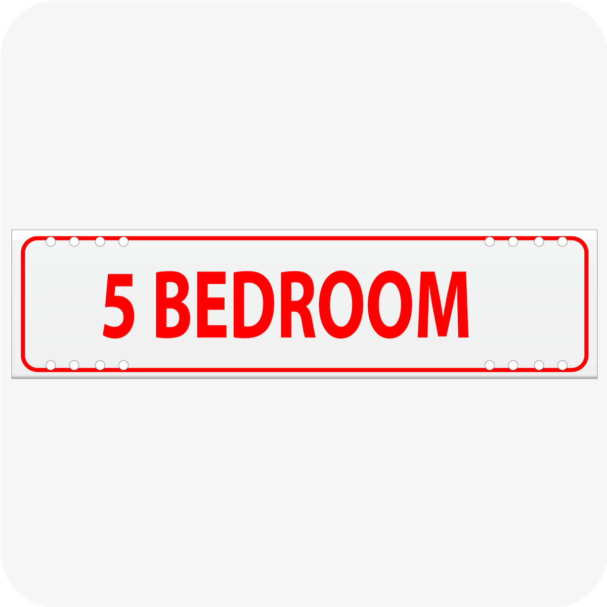 5 Bedroom  6 x 24 Corrugated Rider - Red