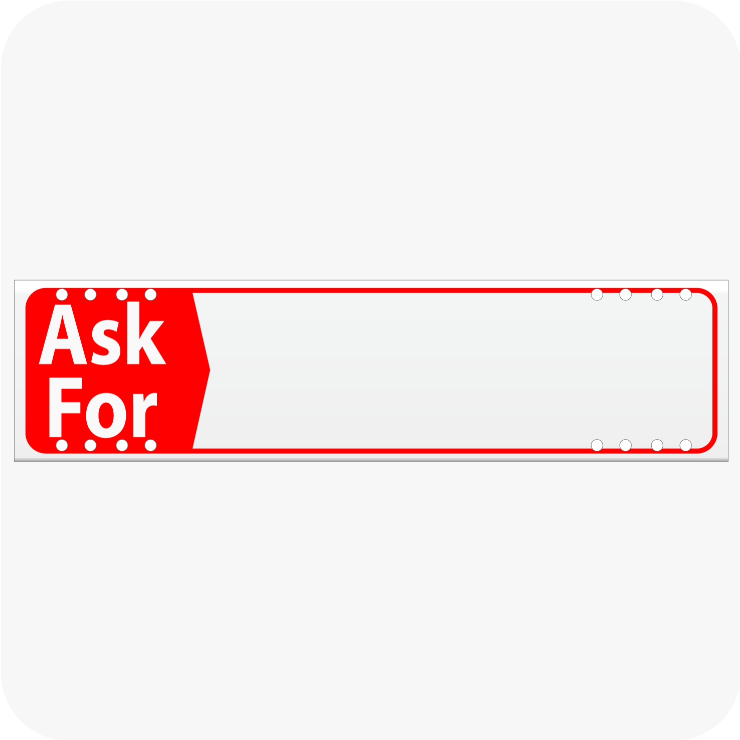 Ask For 6 x 24 Corrugated Rider - Red – planetsignshop.com