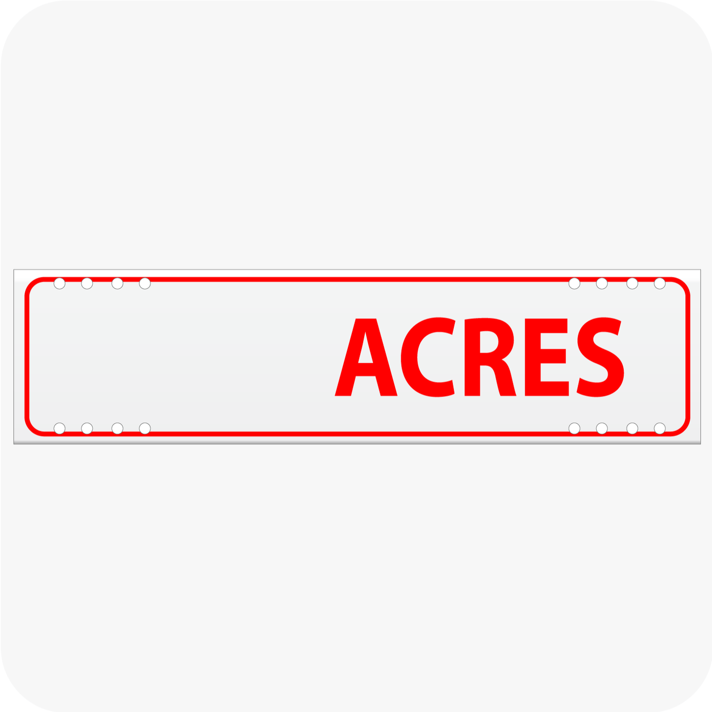 Blank Acres 6 x 24 Corrugated Rider - Red