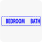 Blank Bedroom Blank Bath 6 x 24 Corrugated Rider - Blue