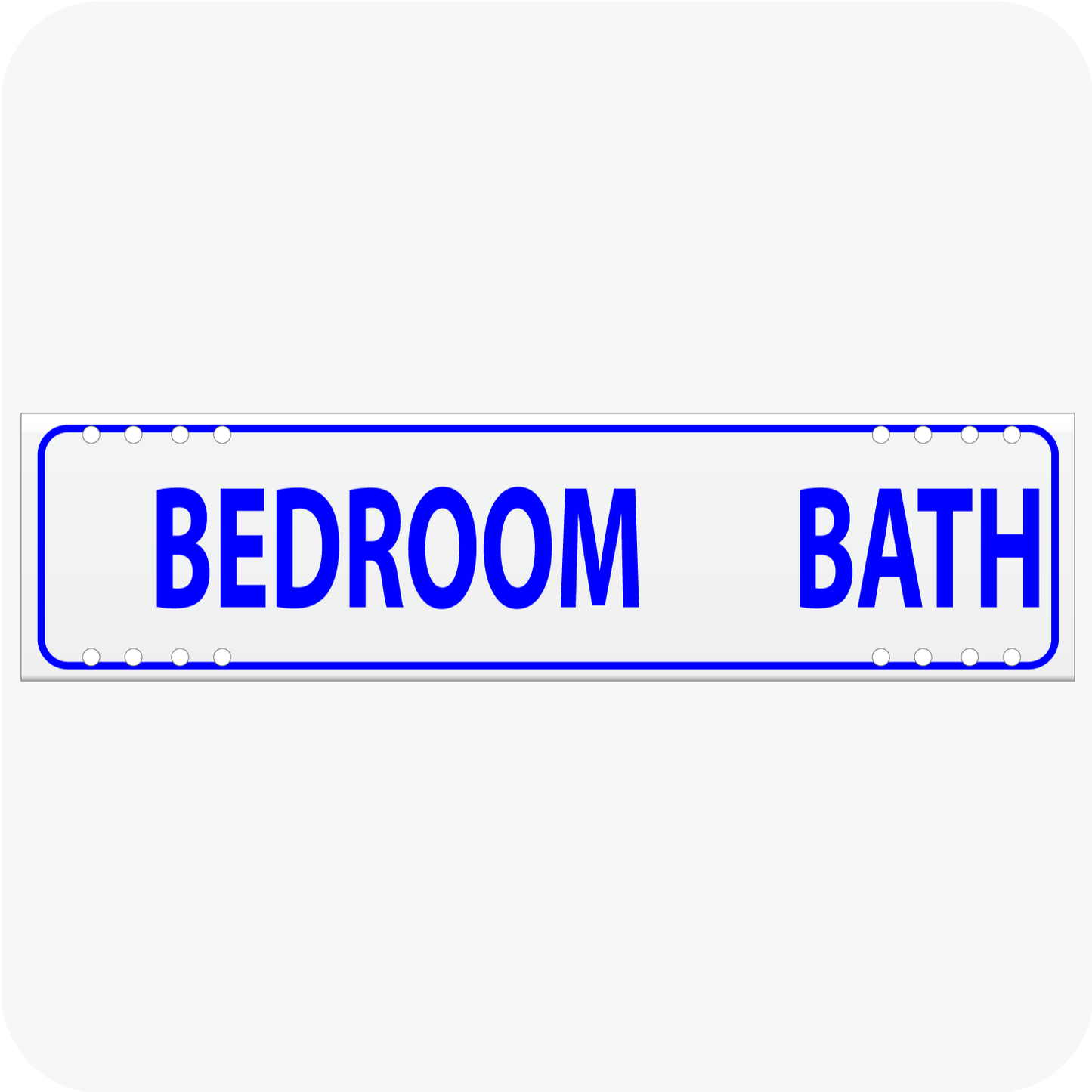 Blank Bedroom Blank Bath 6 x 24 Corrugated Rider - Blue