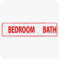 Blank Bedroom Blank Bath 6 x 24 Corrugated Rider - Red