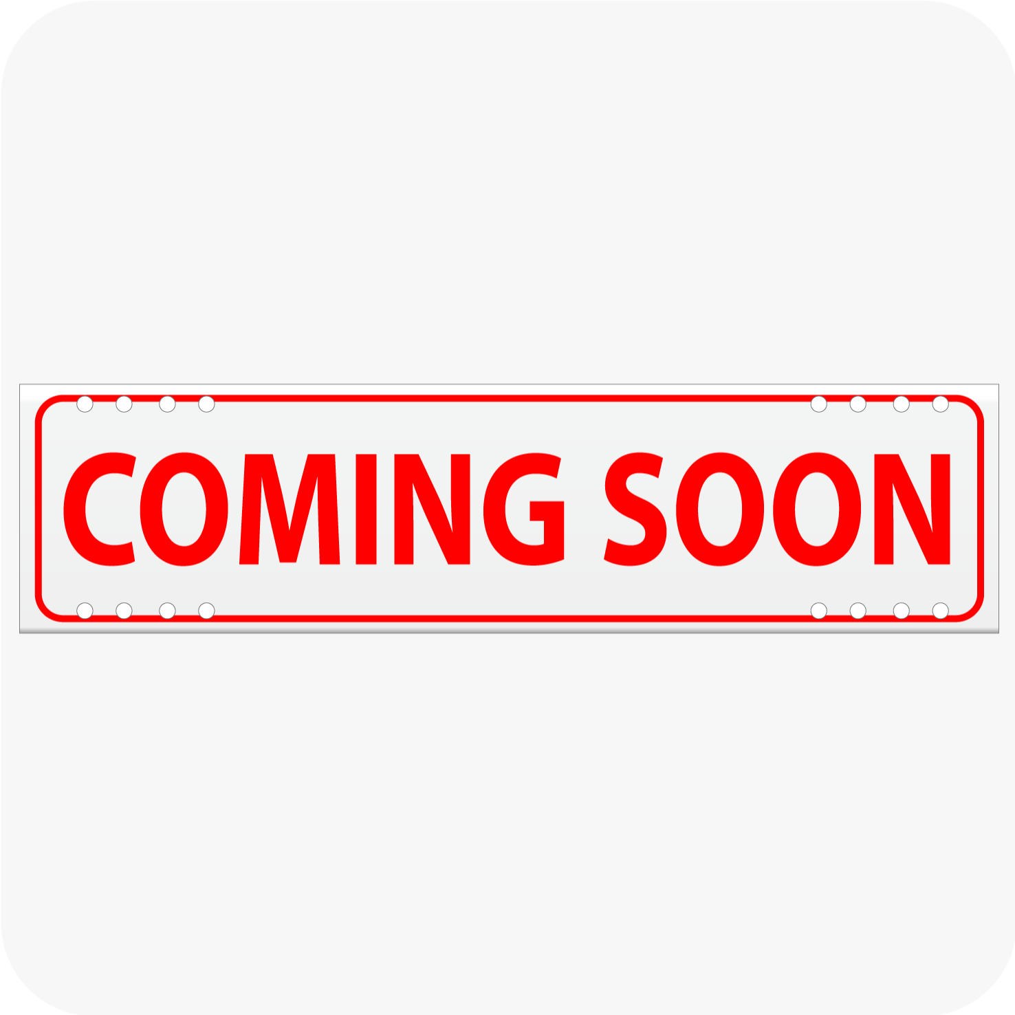 Coming Soon Rider Sign Coming Soon 6 x 24 Corrugated Rider - Red – planetsignshop.com