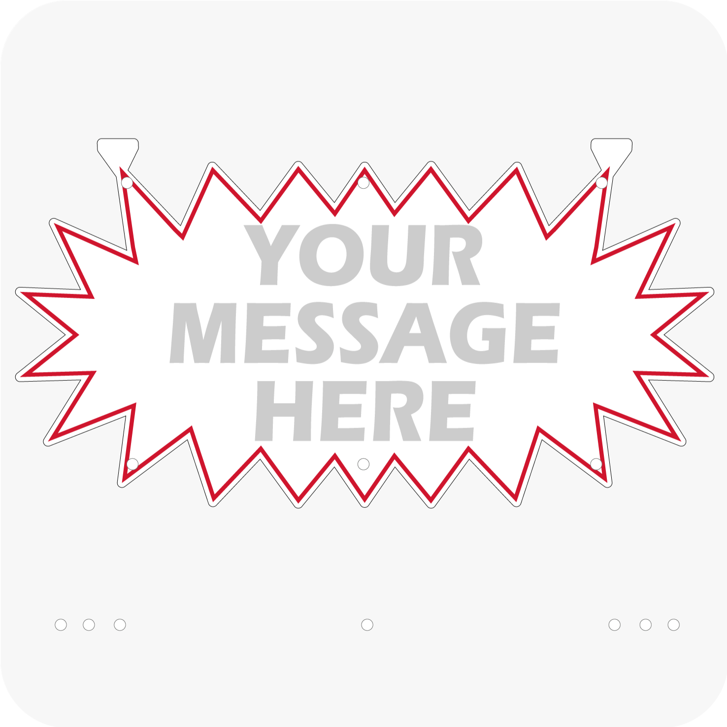 Create Your Own 12 x 24 Star Rider - Red – planetsignshop.com