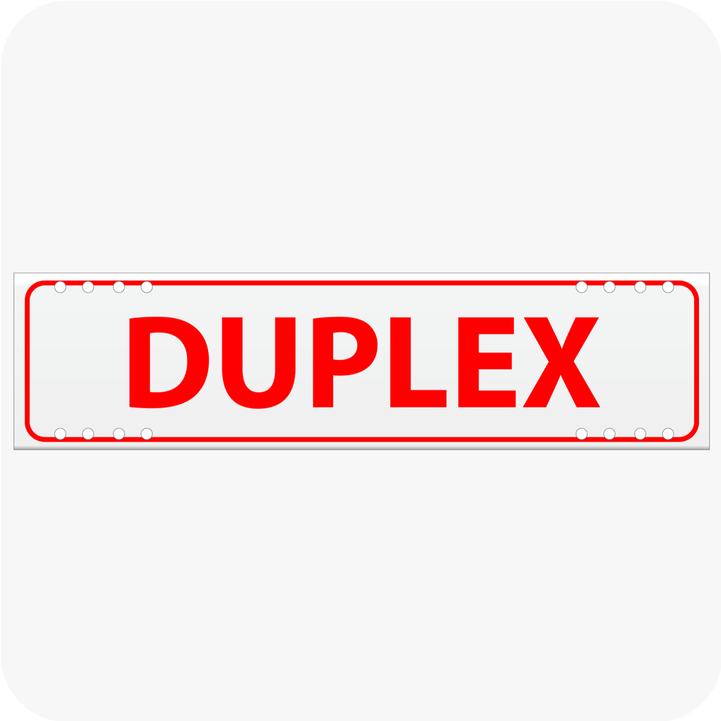 Duplex 6 x 24 Corrugated Rider - Red