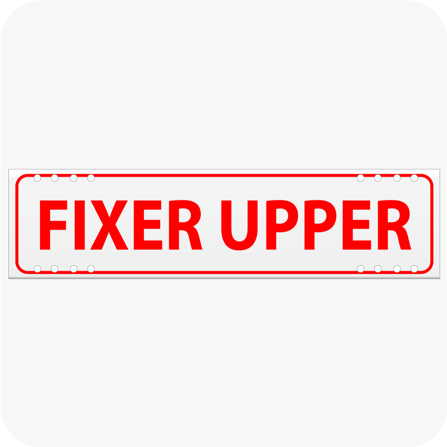 Fixer Upper 6 x 24 Corrugated Rider - Red