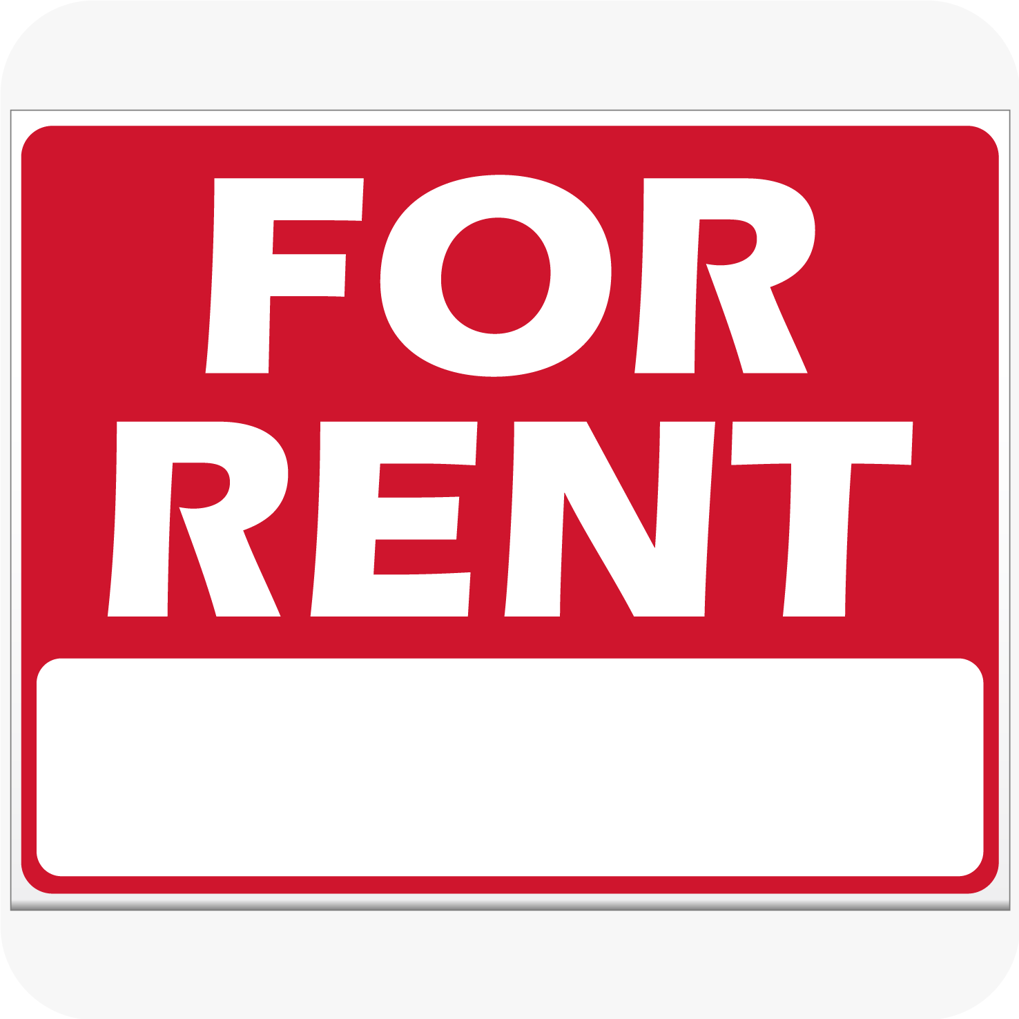 Red Con Forms For Rent For Rent Red 9 x 12 Corrugated Panel – planetsignshop.com
