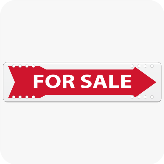 Clearance Sale 1ft x 4ft Directional Arrow Signs