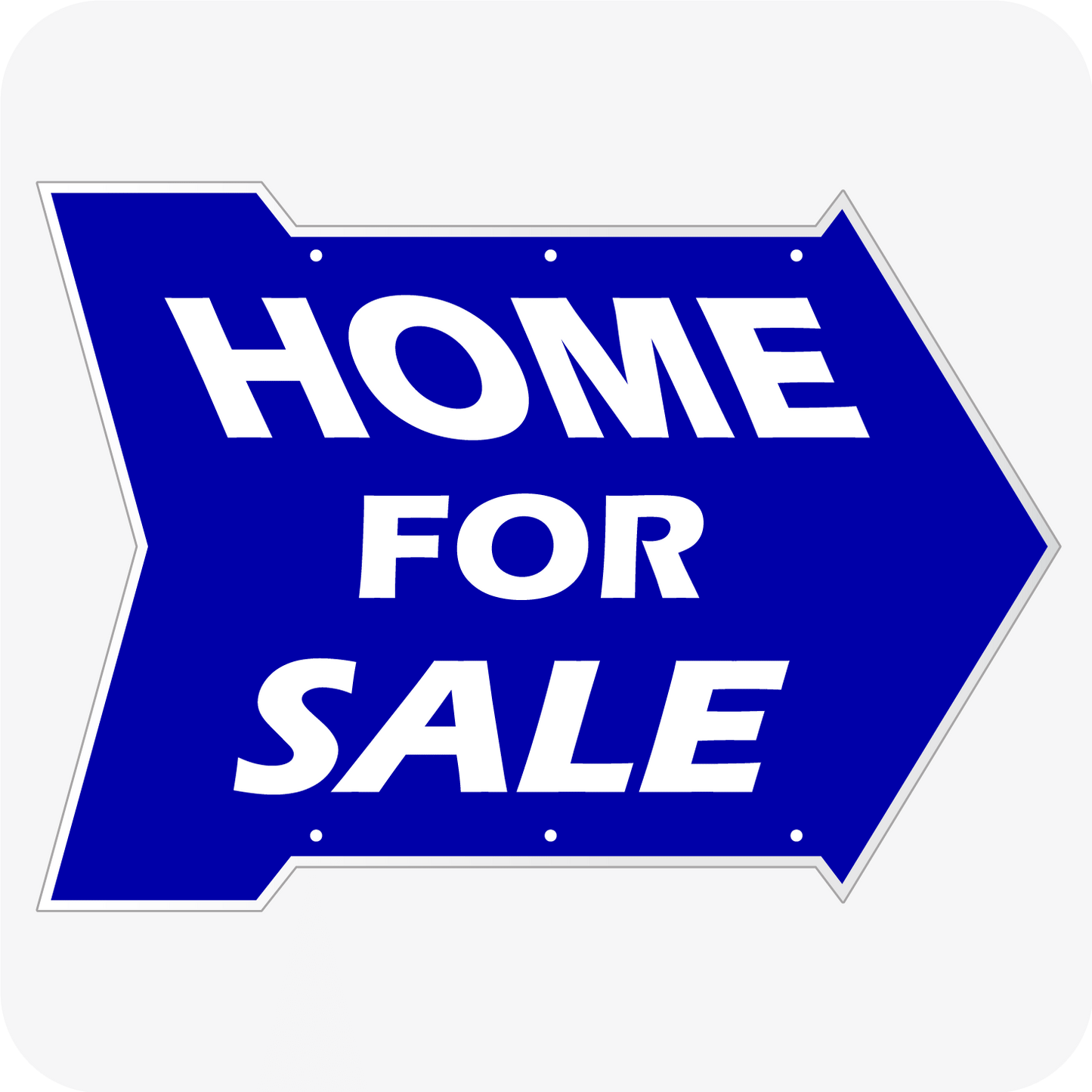 Home for Sale Arrow 18 x 24 - Blue