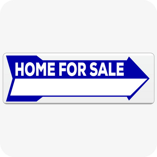 Home For Sale Directional Arrow Rider 8 x 24 - Blue