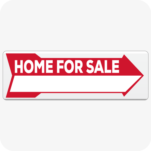 Home For Sale Directional Arrow Rider 8 x 24 - Red