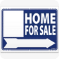 Home For Sale with KopyKat Corrugated Panel 18 x 24 Yard Sign Blue