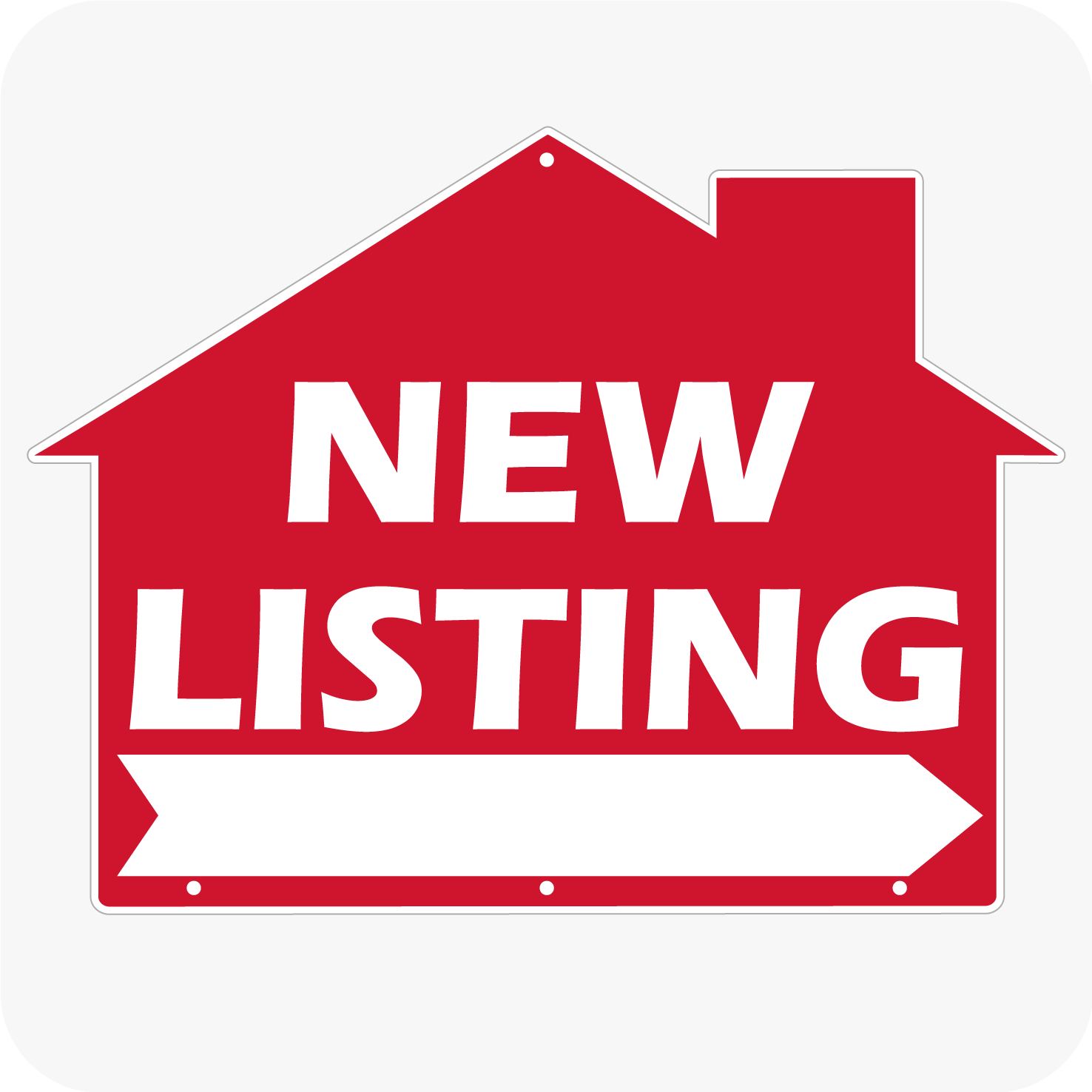 Buy New Listing - House Shaped Sign 18x24 - Red – planetsignshop.com