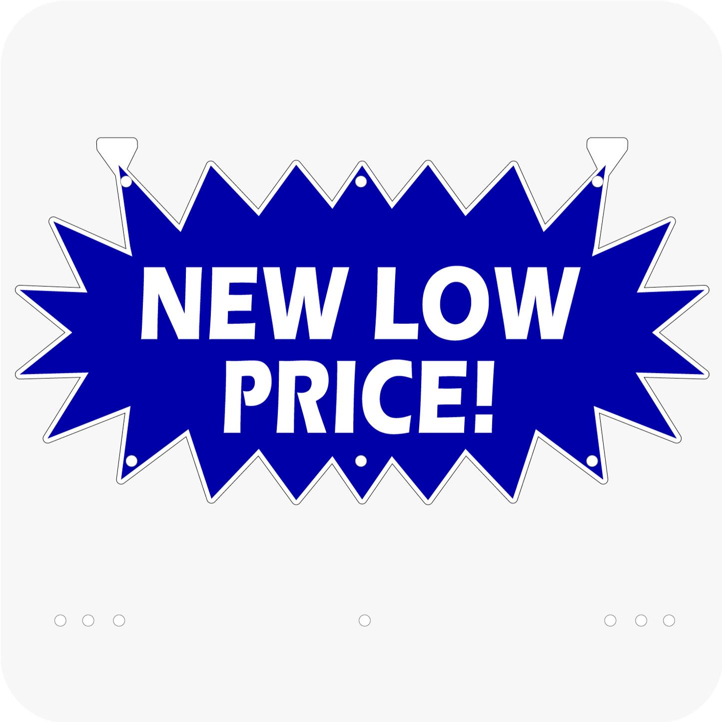 New Low Price! 12 x 24 Corrugated Star Rider - Blue