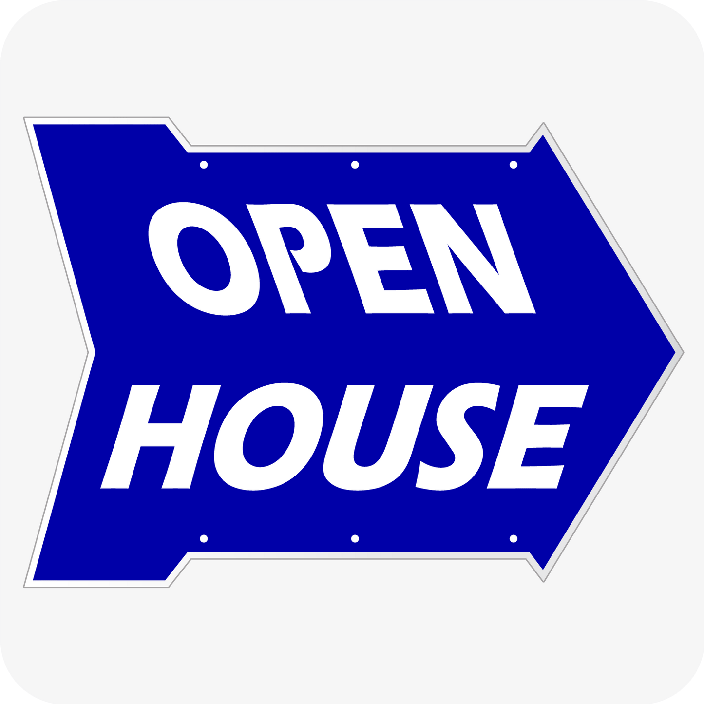 Open House 18 x 24 Arrow - Blue