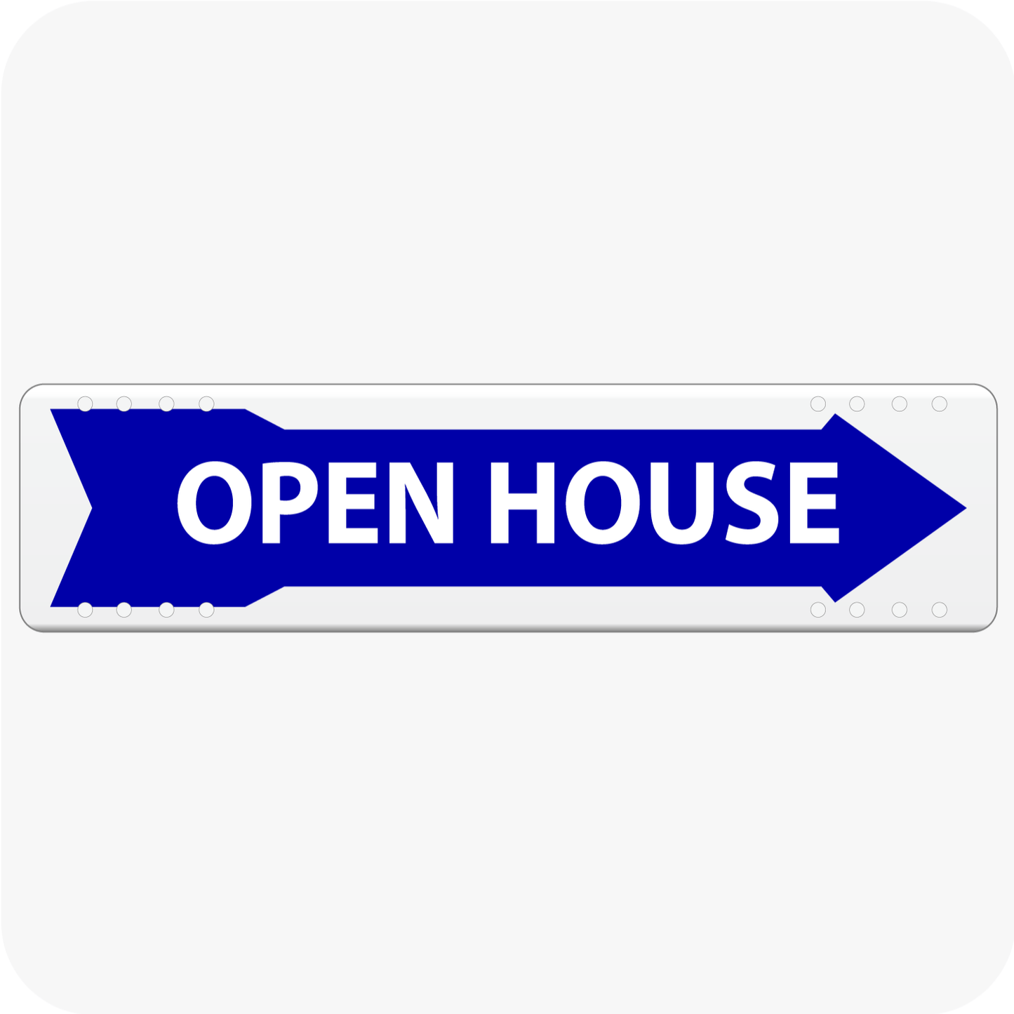 Open House w/ Arrow 6 x 24 Corrugated Rider - Blue