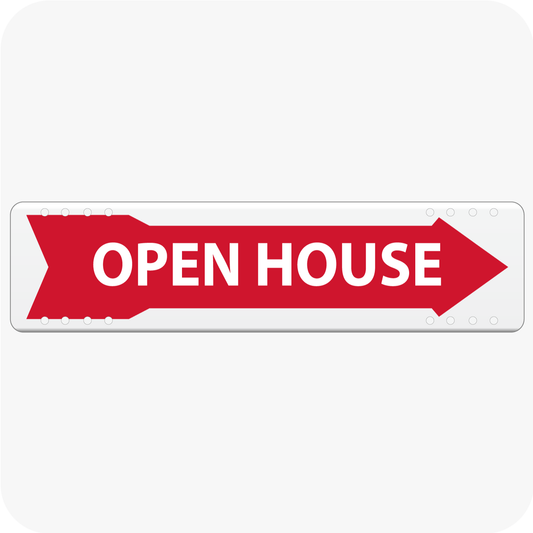 Open House with Arrow 6 x 24 Corrugated Rider - Red