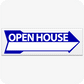 Open House Directional Arrow Rider 8 x 24 - Blue
