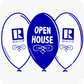 Open House & Realtor Logo - Corrugated Balloon - Blue