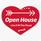 Open House (You'll Love This Place) - Corrugated Heart Sign - Red