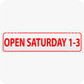 Open Saturday 1-3  6 x 24 Corrugated Rider - Red