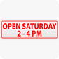 Open Saturday 2-4 6 x 18 Corrugated Rider - Red