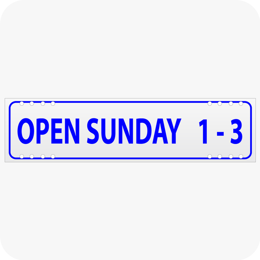 Open Sunday 1 - 3 6 x 24 Corrugated Rider - Blue