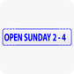 Open Sunday 2 - 4 Blue 6 x 24 Corrugated Rider - Blue