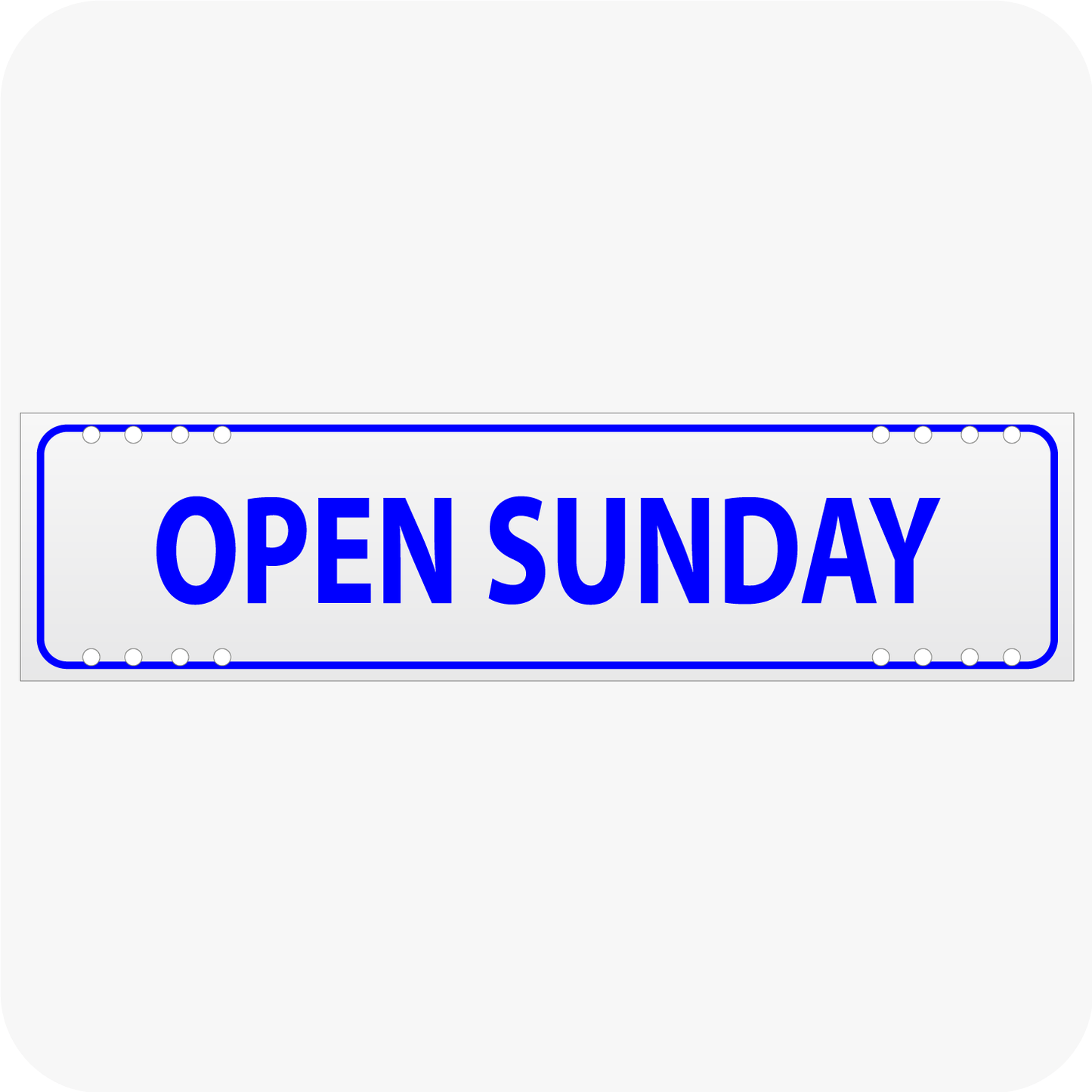 Open Sunday 6 x 24 Corrugated Rider - Blue