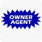 Owner Agent On Duty 12 x 24 Corrugated Star Rider - Blue