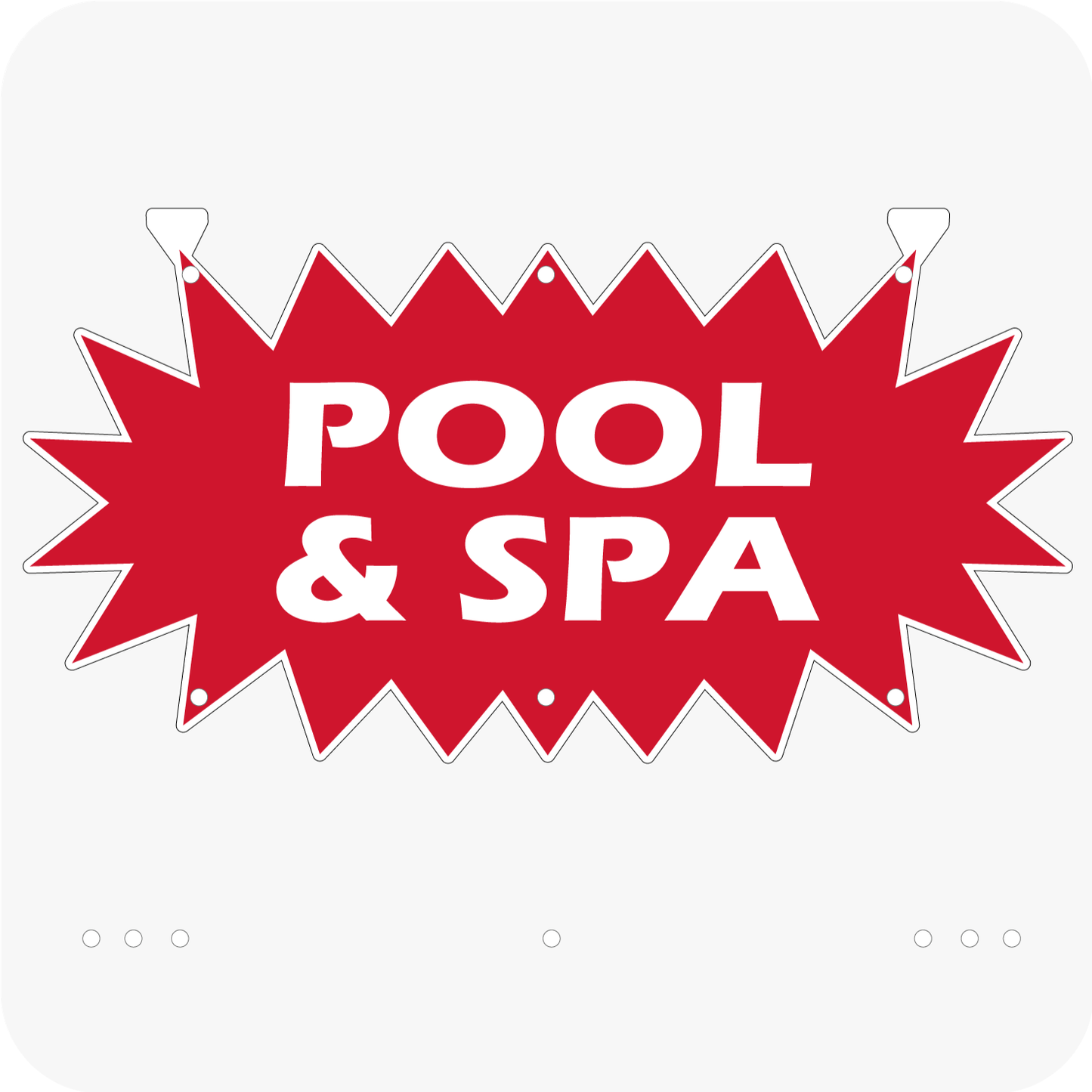 Pool & Spa 12 x 24 Corrugated Star Rider - Red
