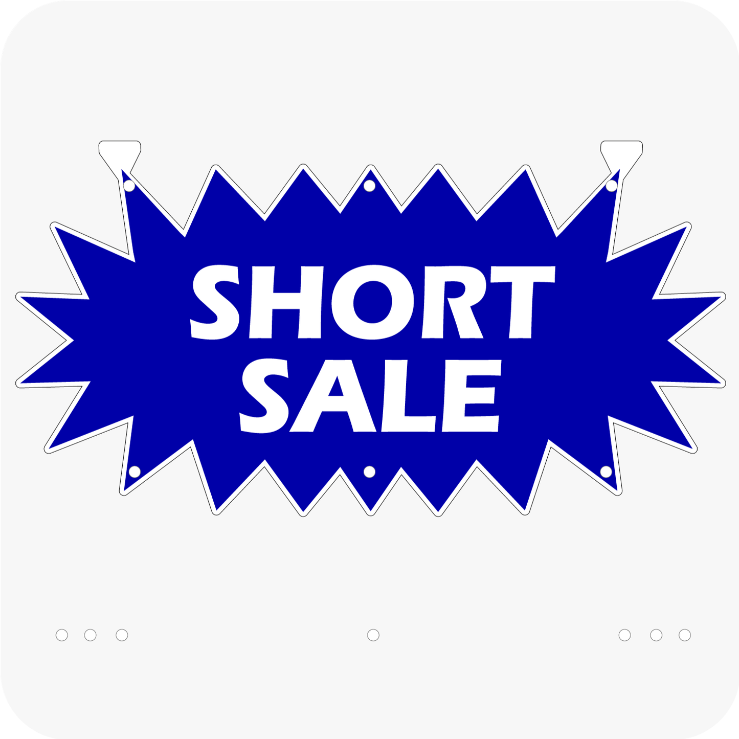 Short Sale 12 x 24 Corrugated Star Rider - Blue