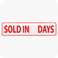 Sold in Blank Days 6 x 24 Corrugated Rider - Red