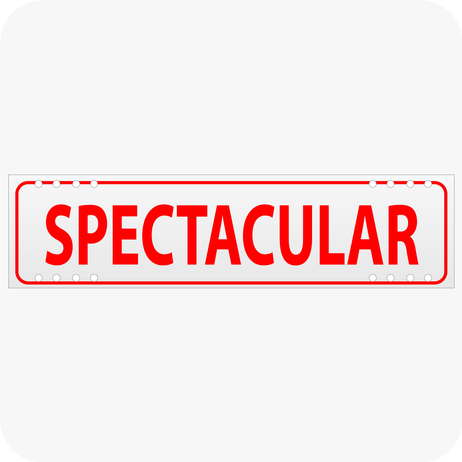 Spectacular Sign Buy Spectacular 6 x 24 Corrugated Rider - Red – planetsignshop.com