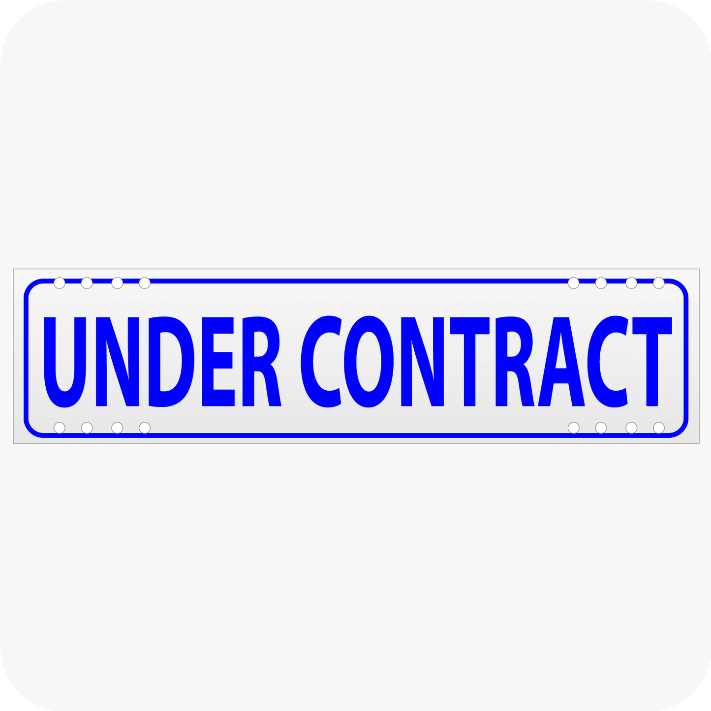 Under Contract 6 x 24 Corrugated Rider - Blue