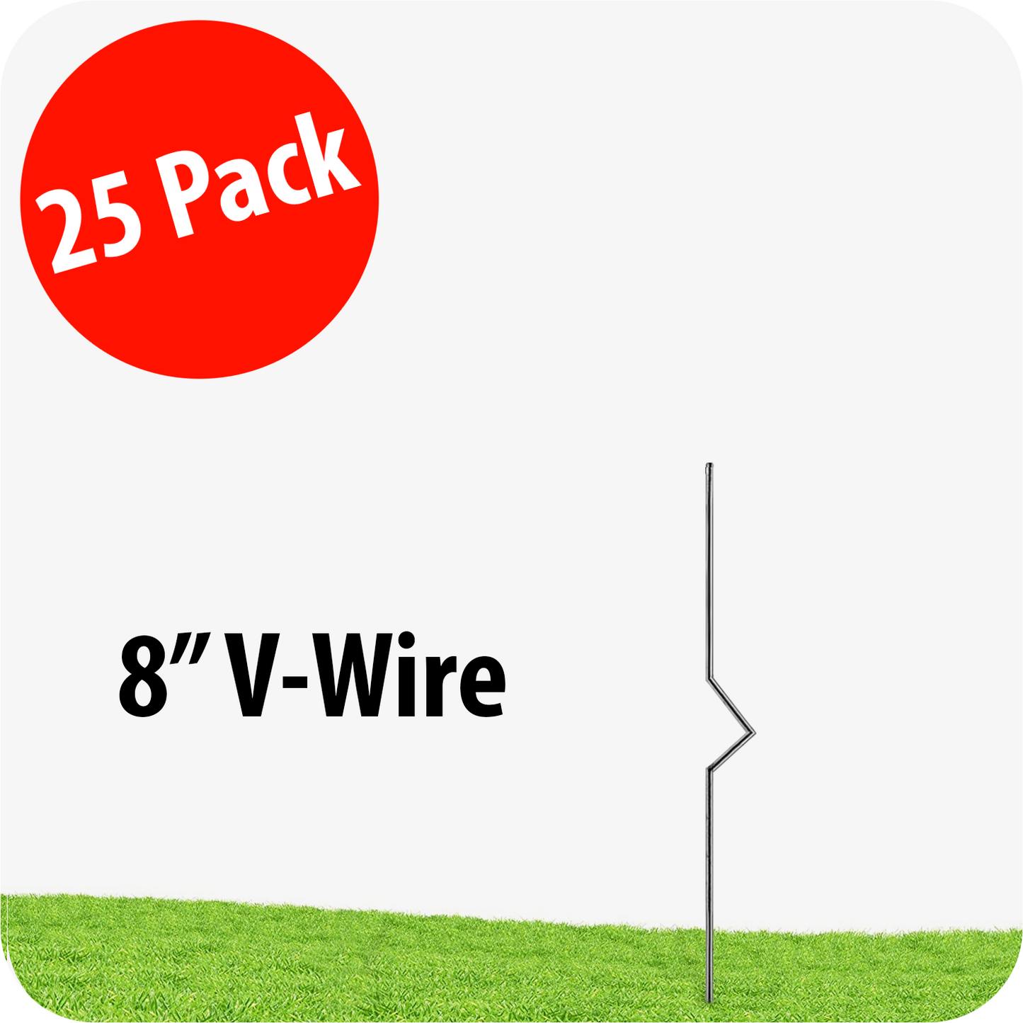 V-Wire 8" - 9 gauge wire extensions - 25 pack