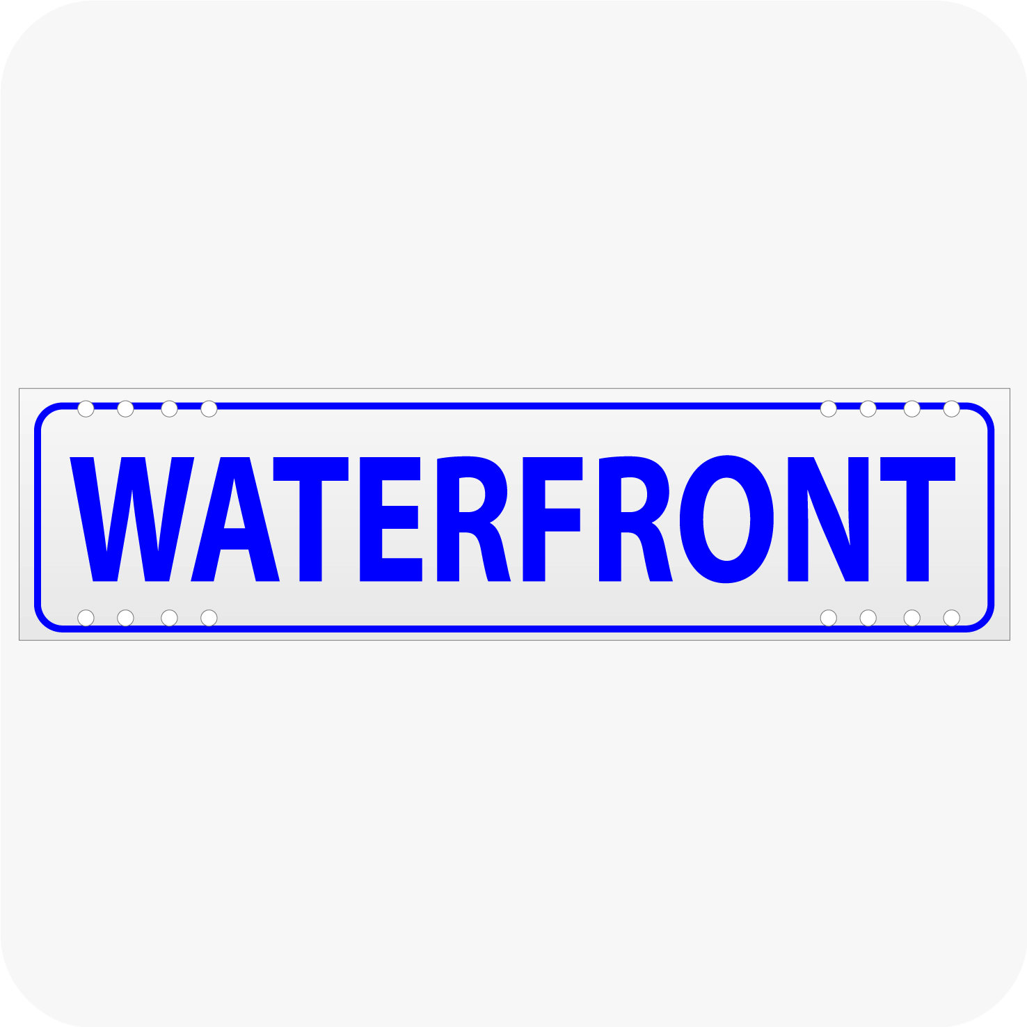 Buy Waterfront 6 x 24 Corrugated Rider - Blue – planetsignshop.com