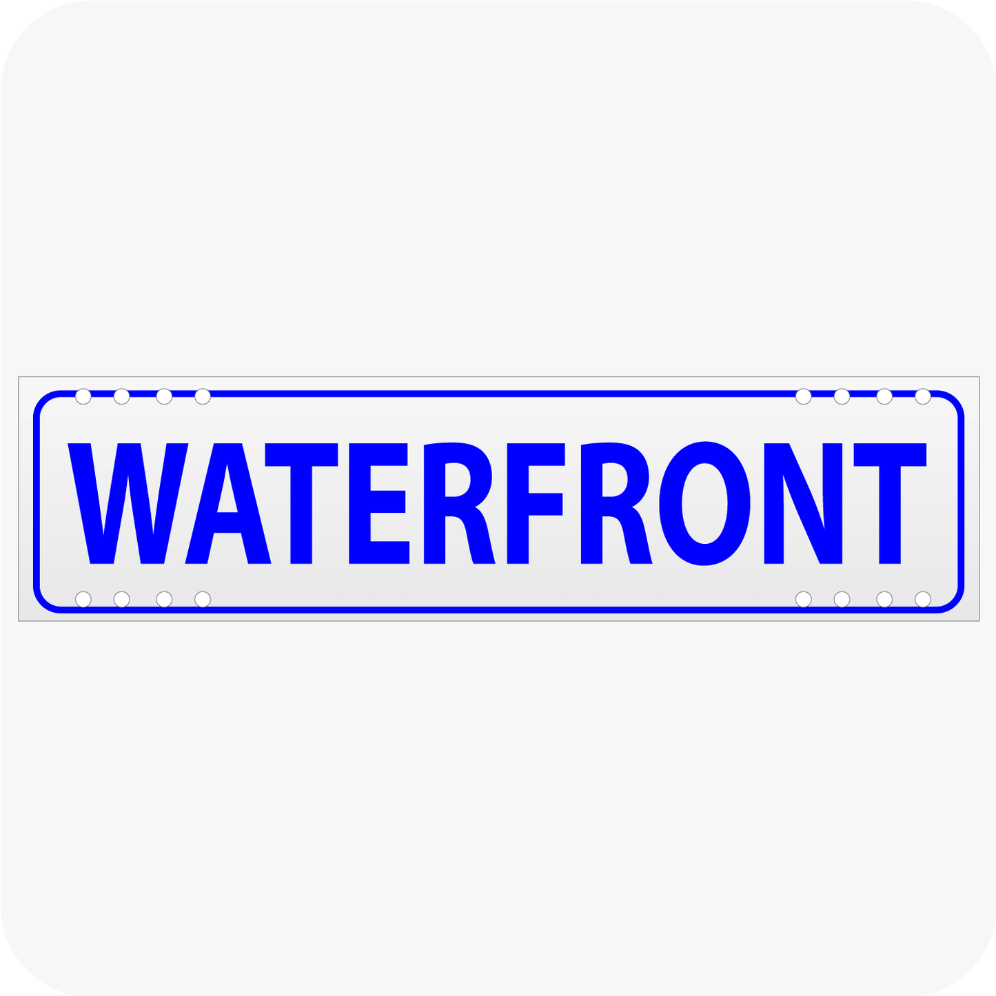 Waterfront 6 x 24 Corrugated Rider - Blue