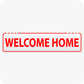 Welcome Home 6 x 24 Corrugated Rider - Red